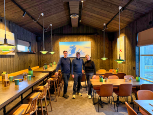 Gamla ugnen står kvar i nya Bagarstugan