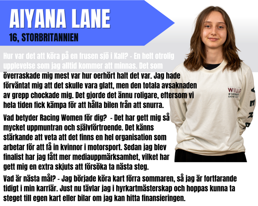 Aiyana Lane, 16, Storbritannien