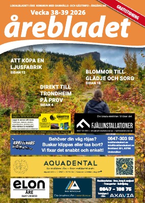 Senaste numret av Årebladet