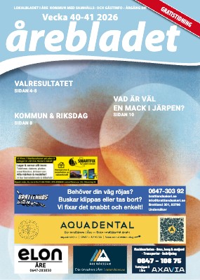 Senaste numret av Årebladet