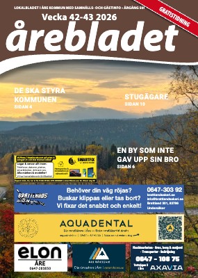 Senaste numret av Årebladet