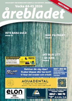 Senaste numret av Årebladet